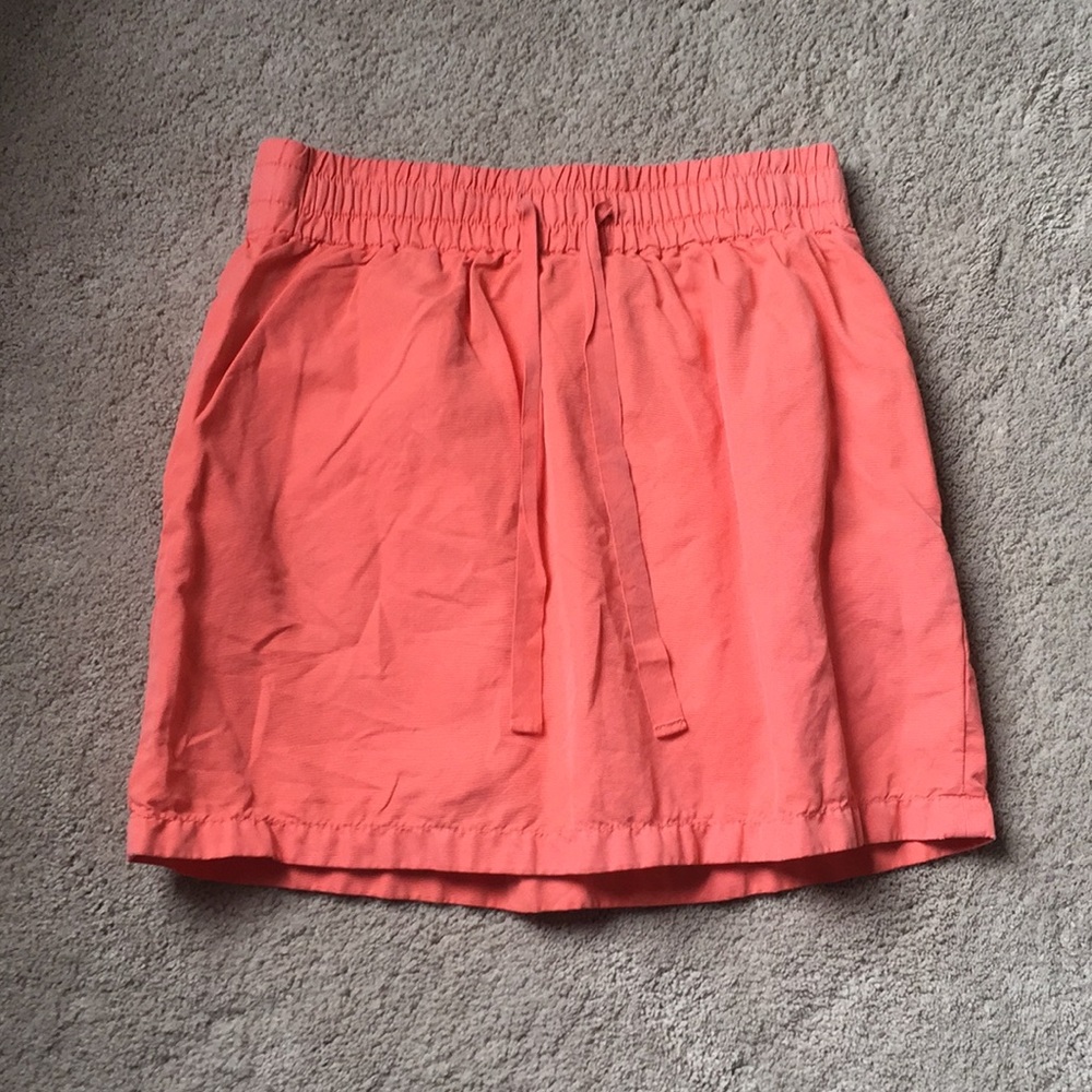 Neon orange J. Crew Skirt